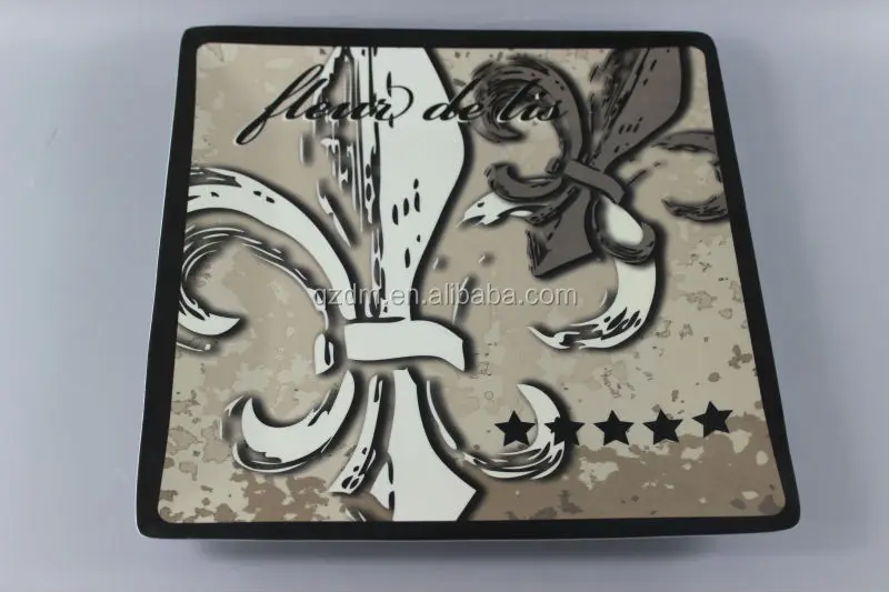 8" Melamine Square Plate 21x21cm Sales Promotion