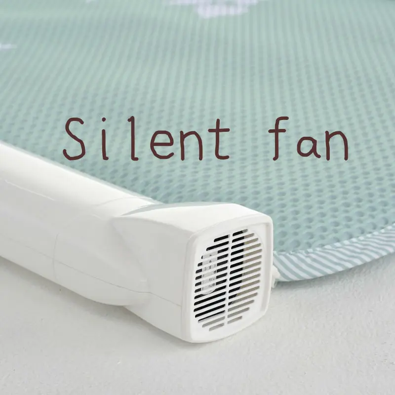 Washable Sleeping Mattress With Bed Fan For Alleviating Night Sweats