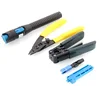 FTTH Splice Fiber Optic Tool Kits Drop Cable Fiber stripper + Fiber Optic Stripping Tool +Fixedlength Rail