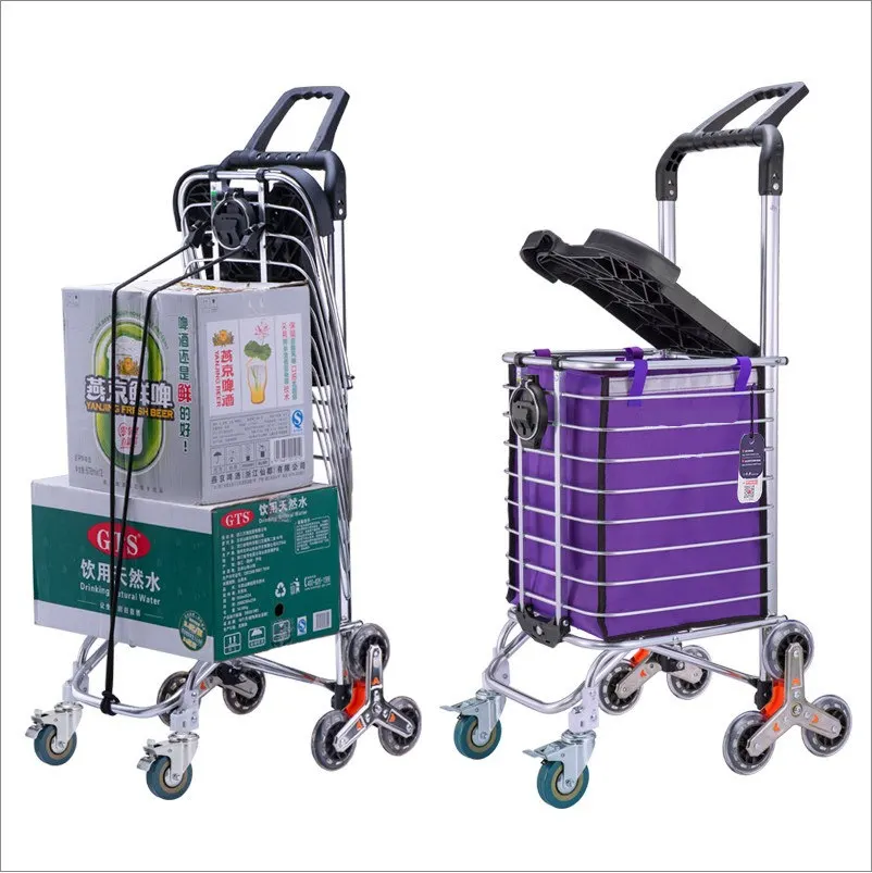 Folding Shopping Carts With Seat Trolley Shopping Bag With Seat With