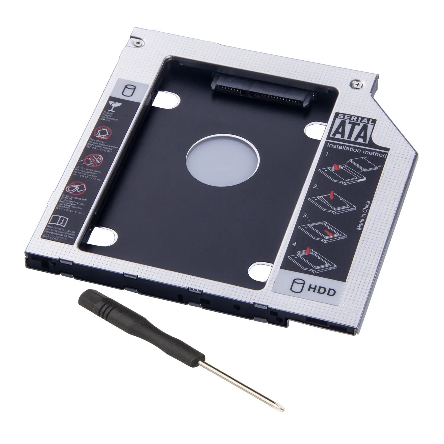 Deyoung 2nd HDD SSD SATA Hard Drive Caddy Adapter for HP Pavilion 15