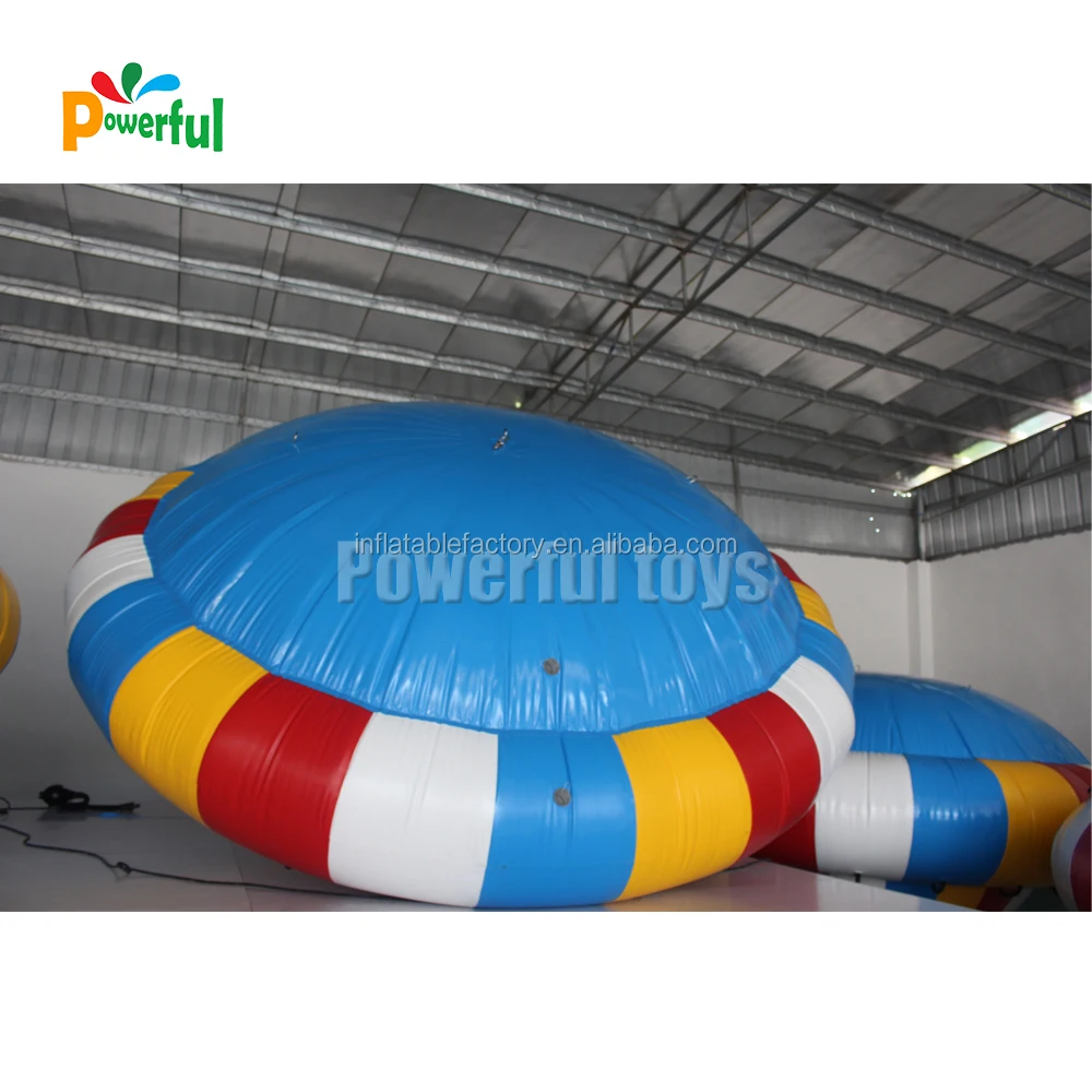 4m commercial grade inflatable disco boat, rotating towable disco boat