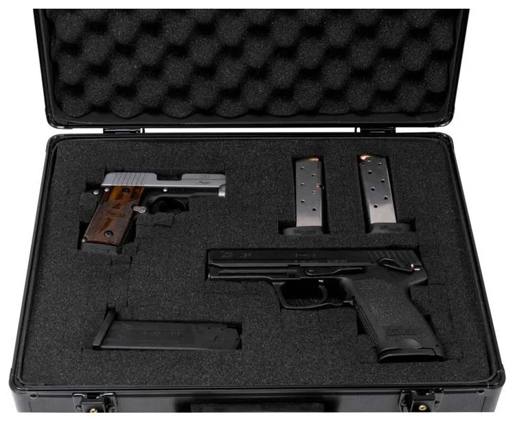 Custom Hand Gun Hard Locking Case Airsoft Pistol Aluminum Security ...