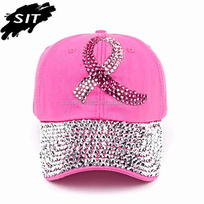 Wholesale Rhinestone Decorated Cap Unique Baseball Caps Hats For Women