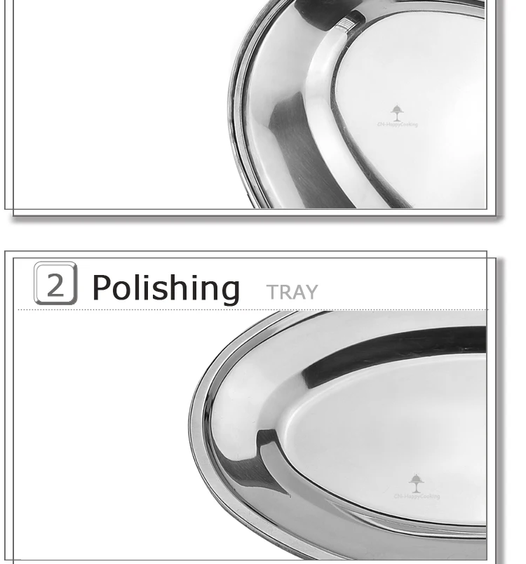 Factory Direct Customizable Stainless Steel Oval Serving Tray - Buy
