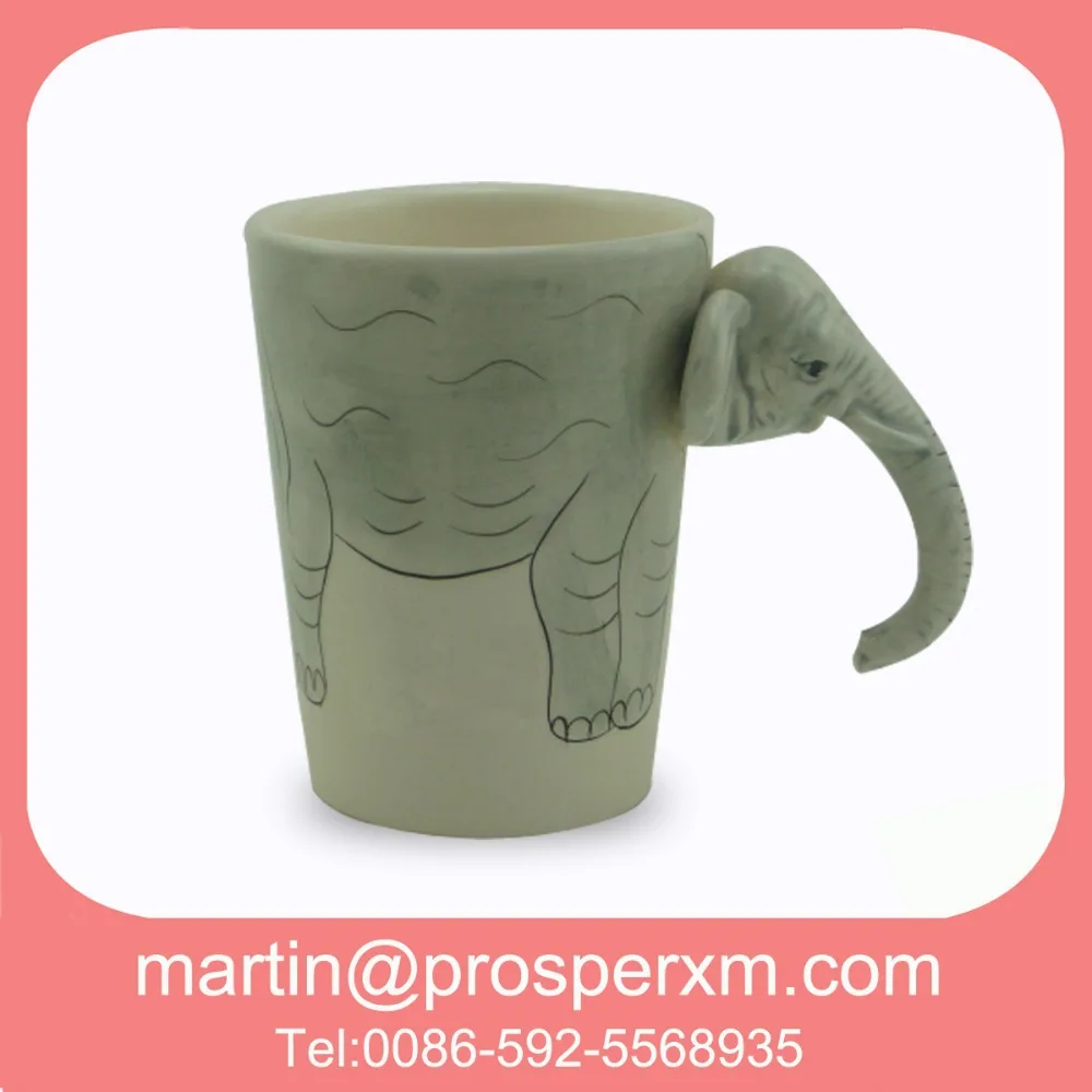 Gajah 3d Desain Keramik Cangkir Kopi Grosir Buy Product On Alibabacom