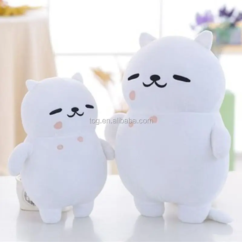 white cat stuffed animal