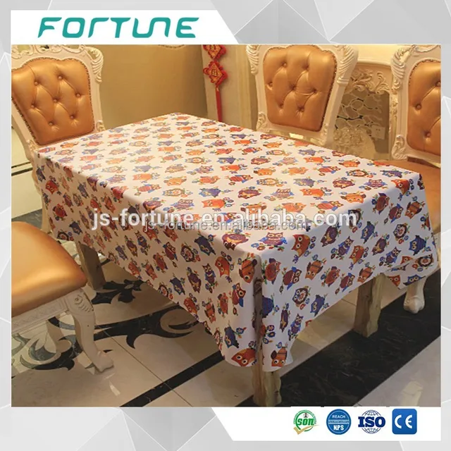 Quality Assurance printed pvc table clothes