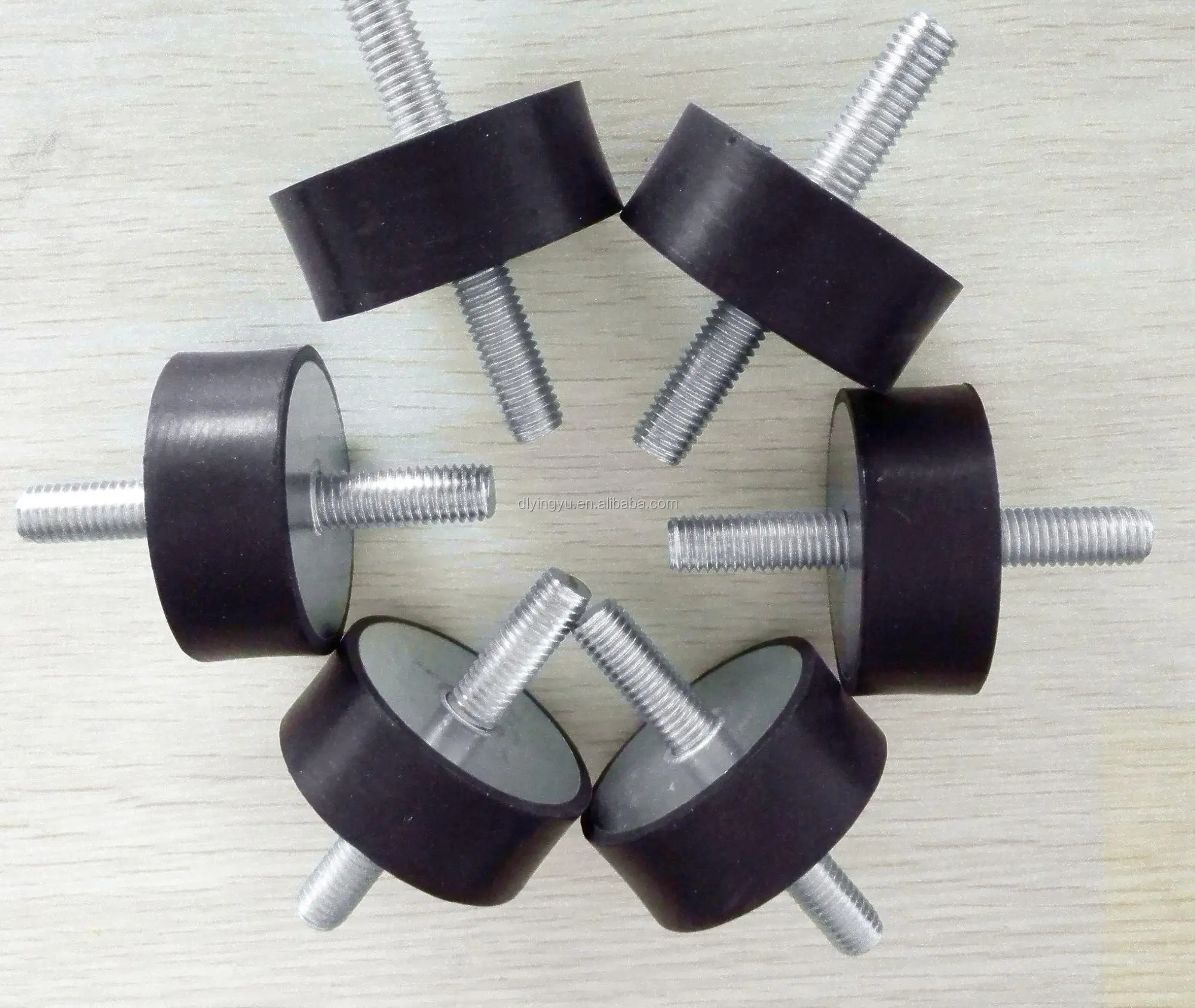 Hot Sale Customizing Antivibration Rubber Block With Screw Inserted By