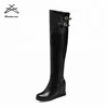 Latest Design Ladies Shoes Fancy Block Heels Alibaba Stock Low Price Winter Boots Women