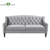 Sofa furniture American style button tufted 3 seater sofa/velvet fabric upholstery couch/sturdy built sleeper sofa