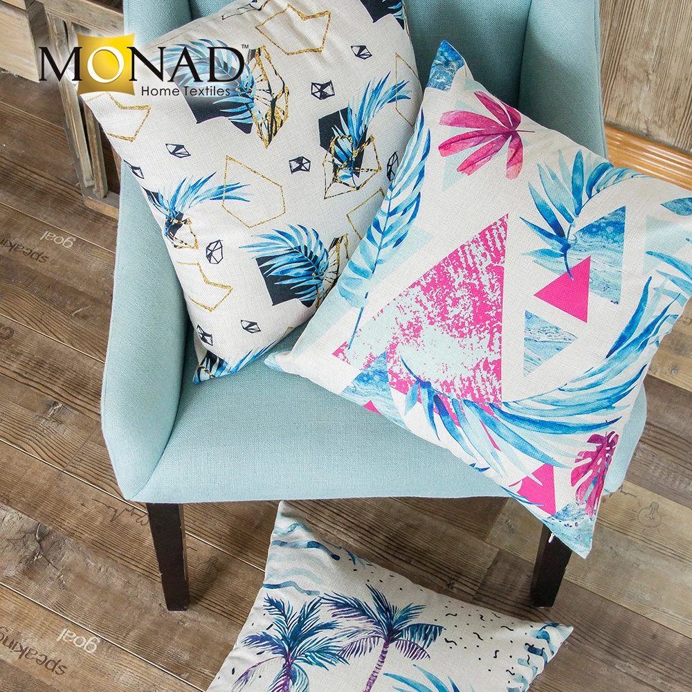 Monad Fabrics Sofa Set Large Throw Pillows Cushion Covers 60 X 60