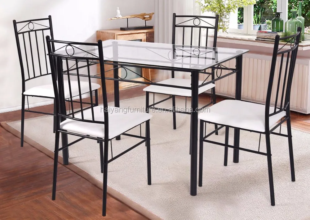<strong>kitchen</strong> glass dining table and 4 chairs sets wholesale