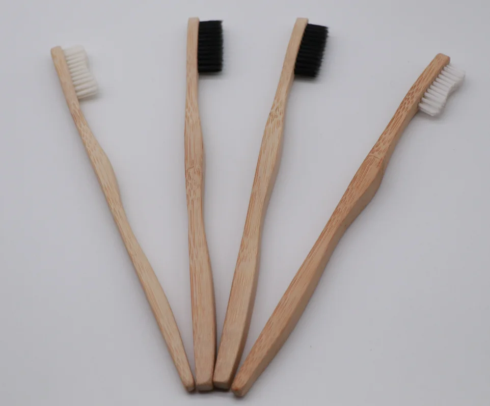 Natural Bamboo Toothbrush With Black Bristles For Hotel Buy Bamboo