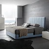Bedrooms Furniture Modern Gas Lift Linen Fabric Wood Beds Frame