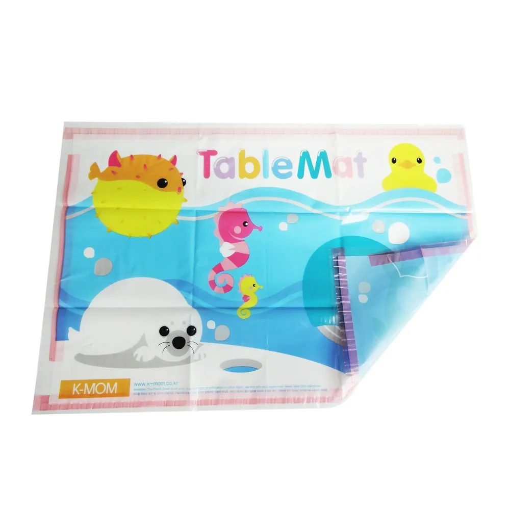 Amazon Hot Selling Baby Placemat,Plastic Table Mat Bpa Free Disposable