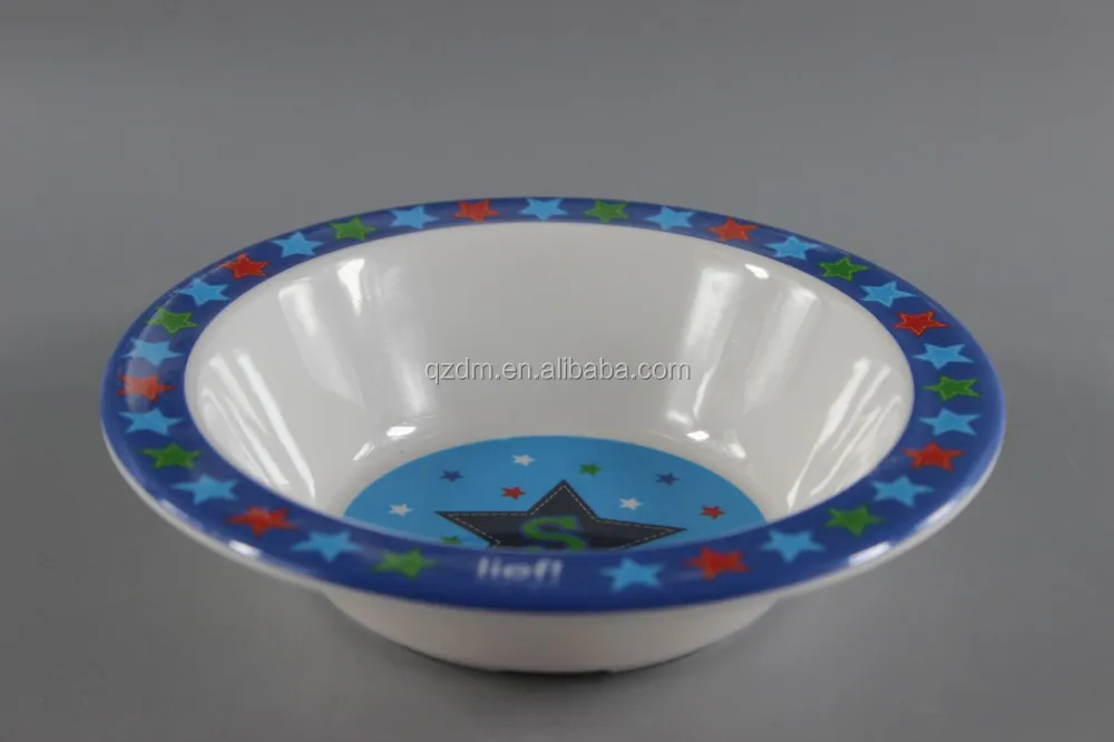 Round Shape Melamine Kids Cereal Bowl 6.5 Inch