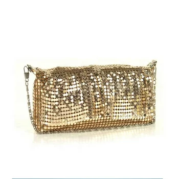 gold sparkle clutch bag