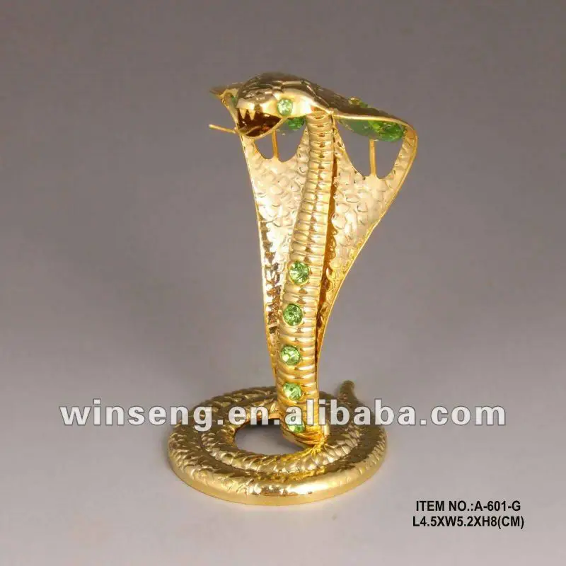 crystal snake figurine