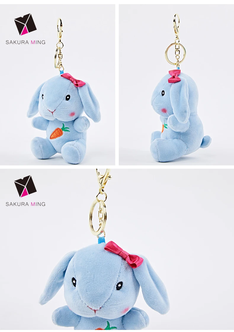 unicorn soft toy keychain