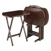 HE-2041,New Model Folding TV Tray Tables Set Folding Table Wooden Portable Table 5PCS Per Set