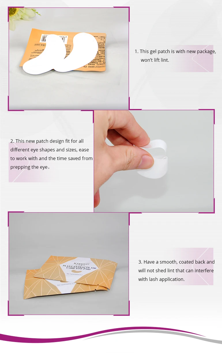 N-001i(b) Private Label Adhesive Eye Patch Cover For Eyelash Extension ...