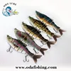 180mm 70g 6 section Customize Trout Swimbait Metal Jointed Section Segment Fishing Lures