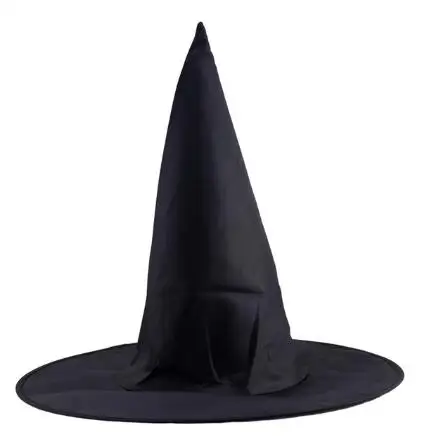 尖塔魔术帽万圣节黑帽巫婆帽子牛津服装派对道具哈利波特帽批发