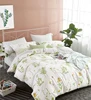 Chic Home 4 Piece Pieced Color Banding Cotton Comforter Set Bedding King Size Bed Sheet Set