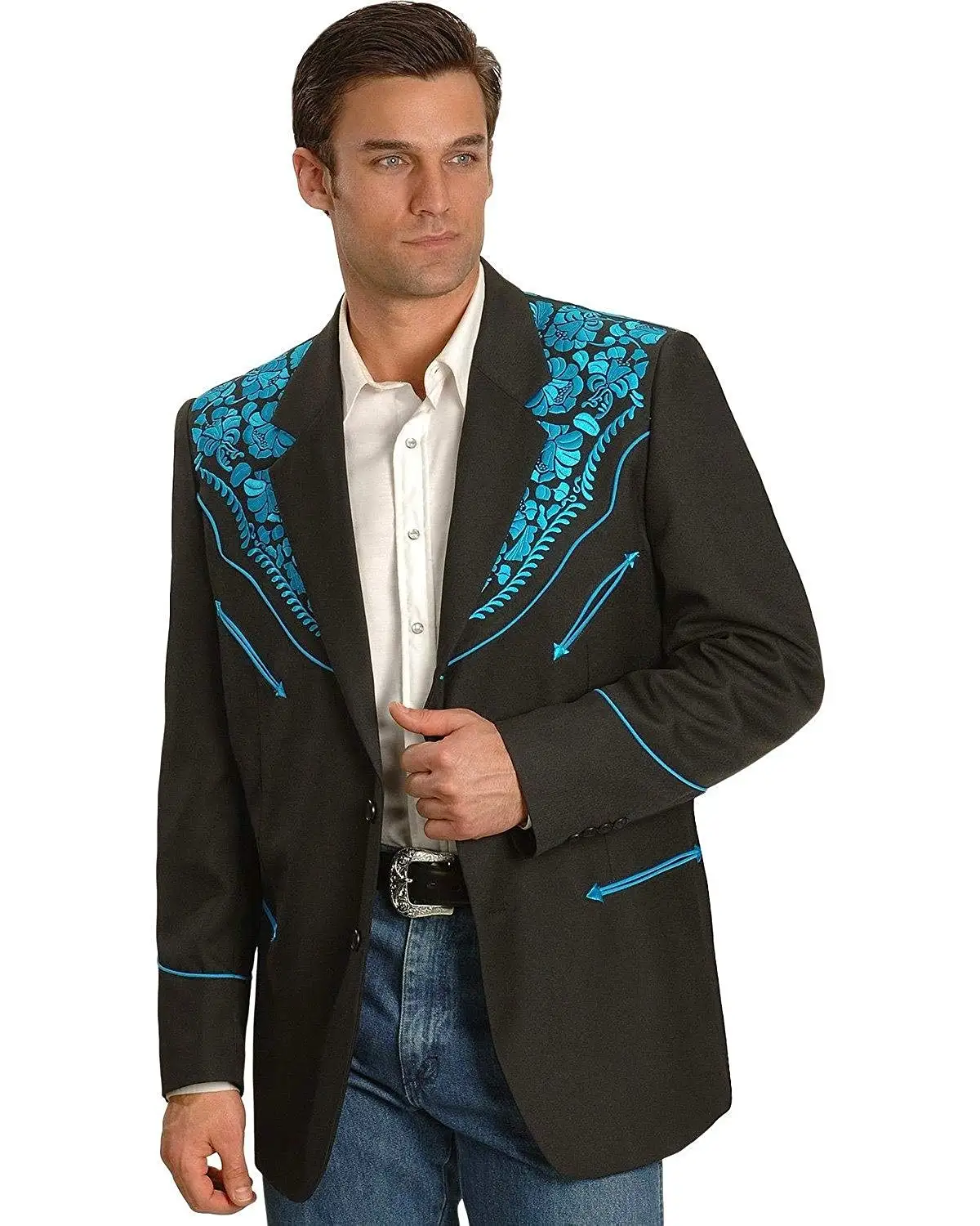 embroidered western jacket