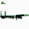low boy/low bed trailer for crane/excavator/tractor transportation with hydraulic ladder