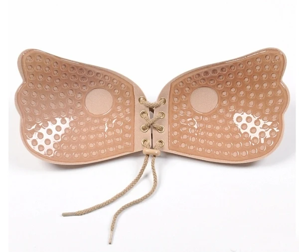 Sexy Deep V-shaped Gel Invisible Backless Bra Self Adhesive Strapless Bandage Silicone Breast Lift Push Up fly wing Bras