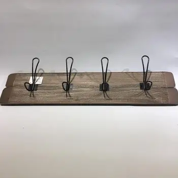2018 New Products Rustic Wooden Wall Mounted Hanger Coat Hook Rack Rustic Wooden Wall Mounted Hanger