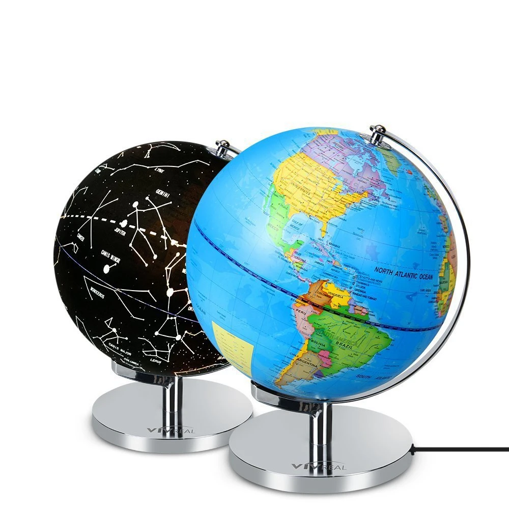 The World Earth LED Lamp Globe Night Light for Student