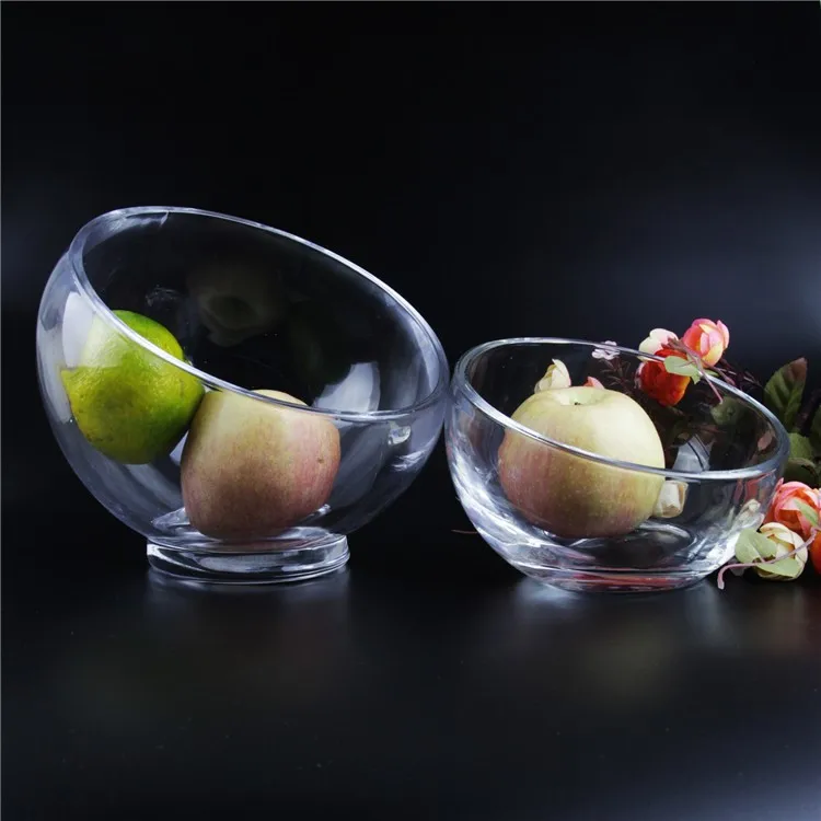Slanted Glass Bowl Set Buy Footed Bowl Set,Funny Bowls,Glass Bowl
