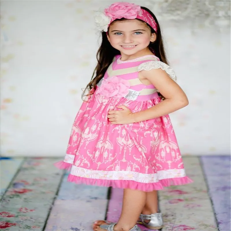 Hot Selling Wholesale Girls Sleeveless Top Ruffle Pants Boutique