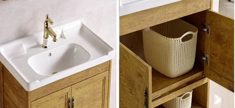 European American style basin vanities Waterproof Simple Bathroom cabinets