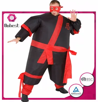 Inflatable Fat Costume Cute Ninja Costume For Fat Man Popular Mascot Costume , Buy Inflatable Costumes For Men,Environmental Costumes For Fancy