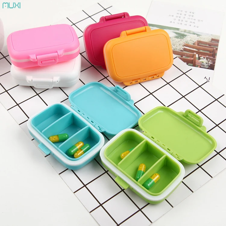 Plastic Daily Use Medicine Pillbox Plastic Box For Medicine Mini ...