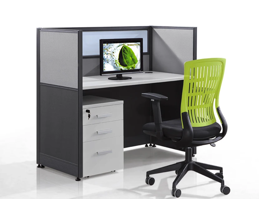 High quality manufacturer sound proof call center furniture 4 seat office cubicle design