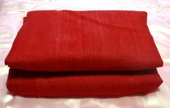 Pure Thai Raw Silk Fabric Dark Red Product On Pure Thai Raw Silk Fabric Dark Red