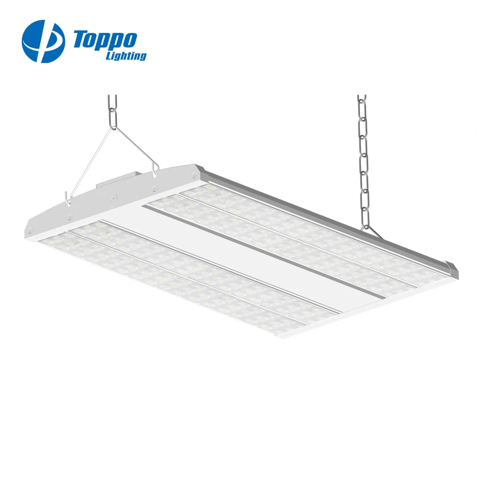 DLC listed Refective 150lm/w LED Linear High Bay IP20 with 30/60/90/120/Double25/25L/R beam angle 5 years warranty