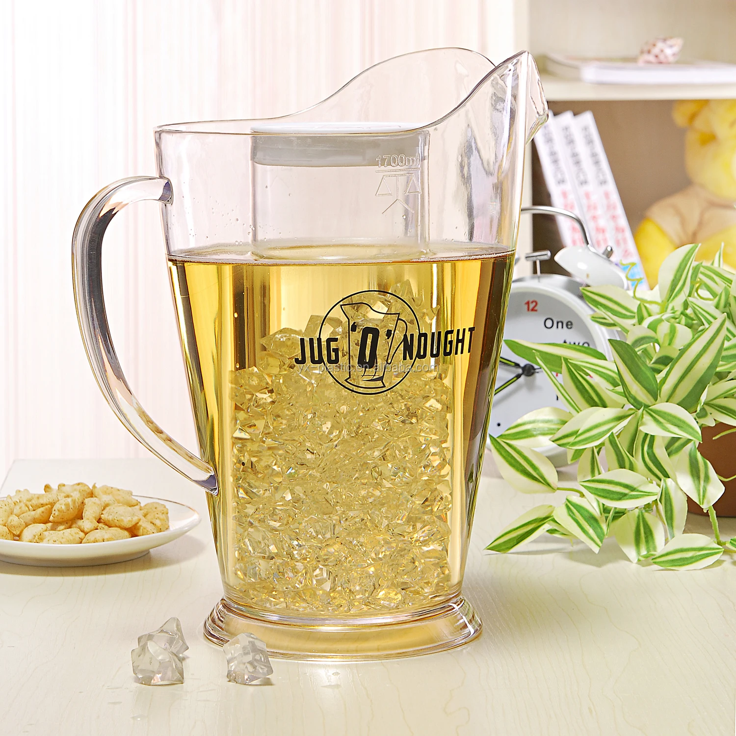 1.3l 1.8l Custom Made Clear Plastic Beer Pitchers Wholesale Buy