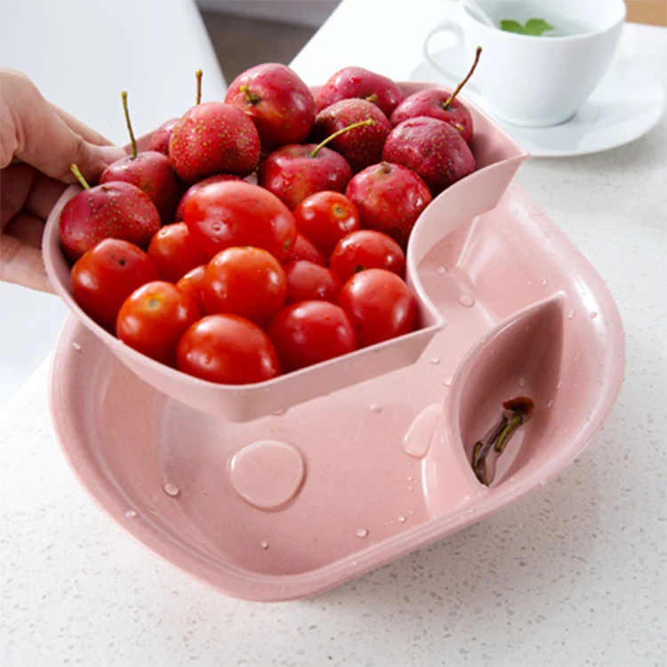 Hot Sale Kitchen Creative Shell-Shaped Unbreakable Wheat Straw Dumpling Plate, Lunch Plate,Tomato Sauce Plate