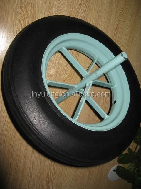 14inch 350-8solid rubber wheels for wheelbarrow made in china