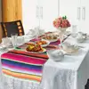 Hotel Banquet and Wedding Decorations Fringe Cotton Mexican Table Runner