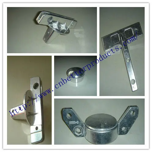 8 Foot Perforated Green painted U-channel Sign Post | U shape fence posts