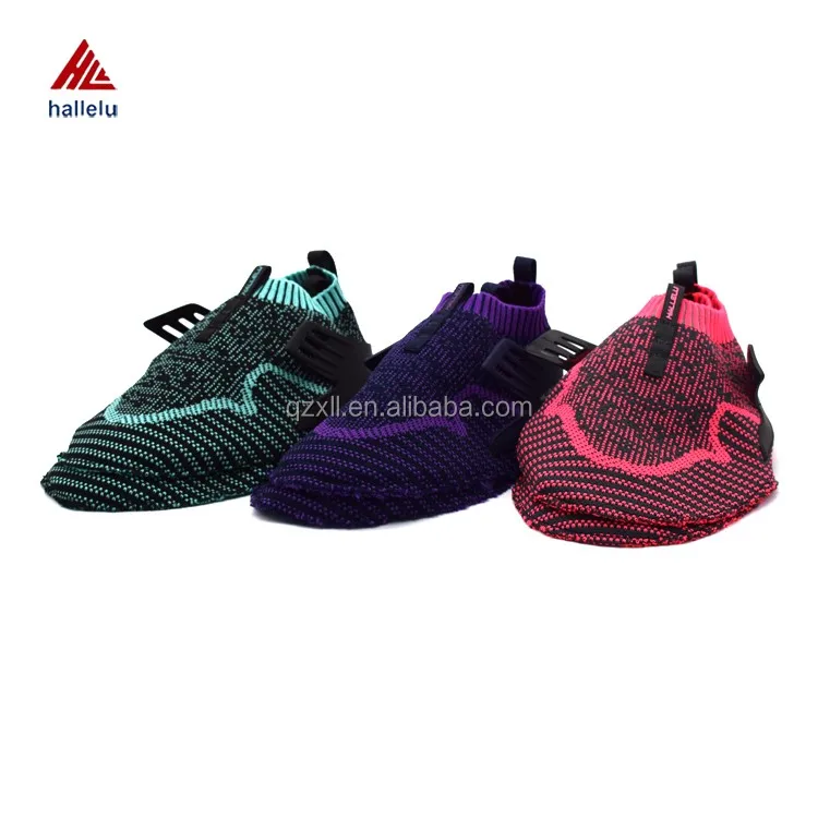 Newly Designed Women Knit Shoe Uppers Summer Breathable Slip On Air