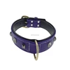 selling well Punk spike rivet studs Soft Leather pet dog collars