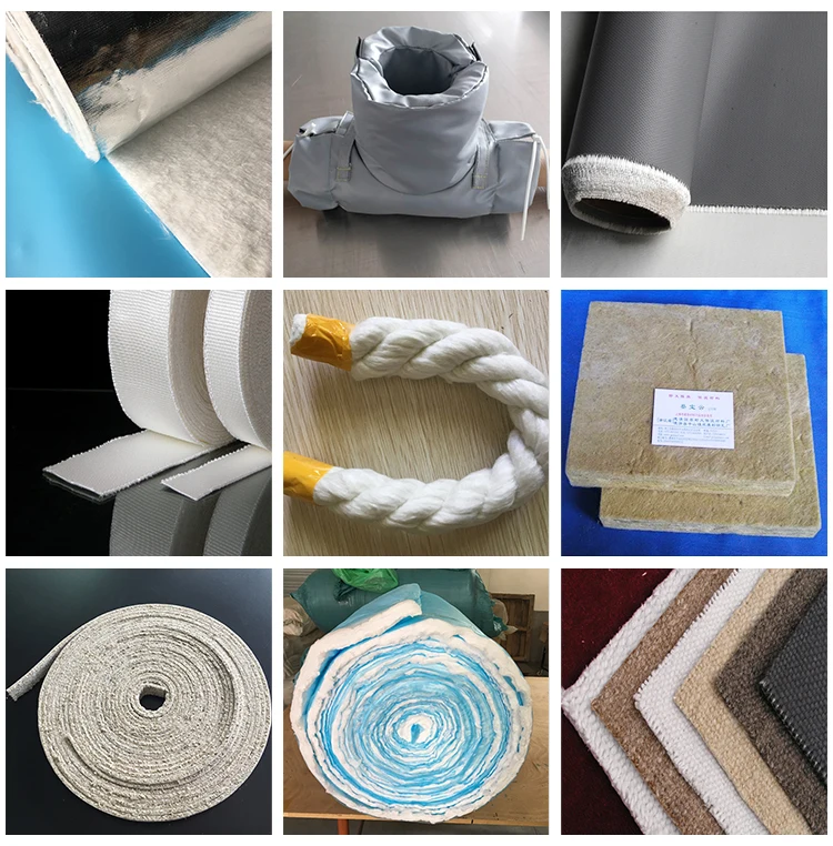 Industrial Fire Protection Tadpole Ceramic Fiber Tape Seal Gasket Rope